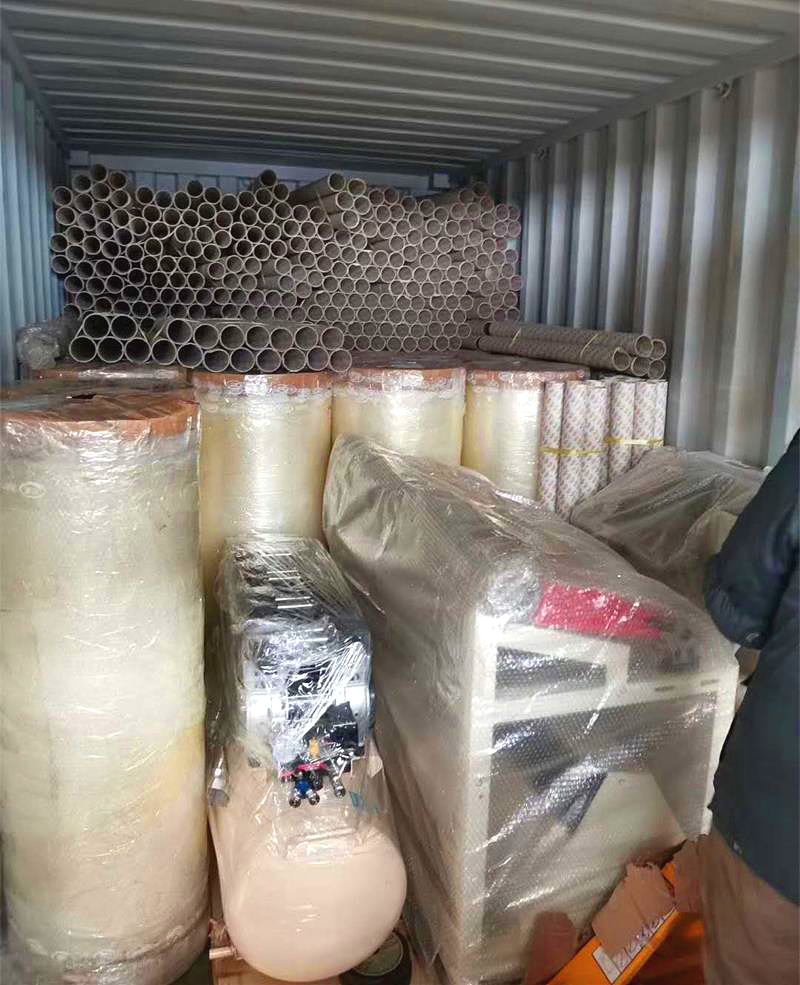 Slitter and supporting equipment sent to Algeria —
